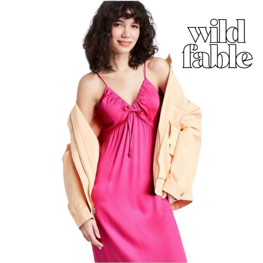 Wild Fable NWT Tie Back Pink Slip Dress Size XXL